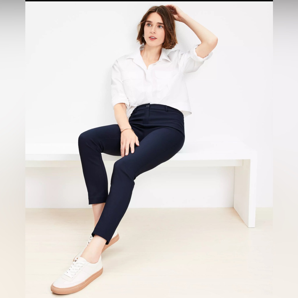 Loft Classic Black Skinny Pants